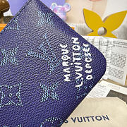 	 Colestore Louis Vuitton Key Pouch S Monogram Canvas Blue 15x1x9cm - 2