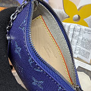 	 Colestore Louis Vuitton Key Pouch S Monogram Canvas Blue 15x1x9cm - 3