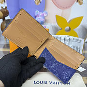 	 Colestore Louis Vuitton Slender Wallet Monogram Blue 11x2x8.5cm - 5