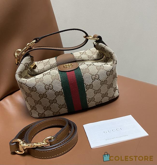 Colestore Gucci Vanity Mini Bag in Beige and Brown GG Canvas 19x10x9 - 1
