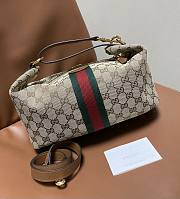 Colestore Gucci Vanity Medium Top Handle Bag in Beige and Brown 27.5x13x14.5cm - 6