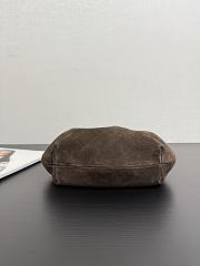 Colestore Chanel Small Hobo Bag Suede, Tortoiseshell Plexiglass & Gold Metallic Brown 18x24x12cm - 4