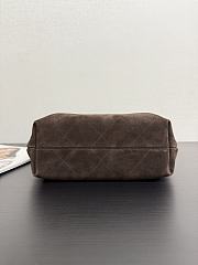 Colestore Chanel Hobo Bag Suede Calfskin, Lambskin & Gold-Tone Metal Dark Brown 32x20x9cm - 5