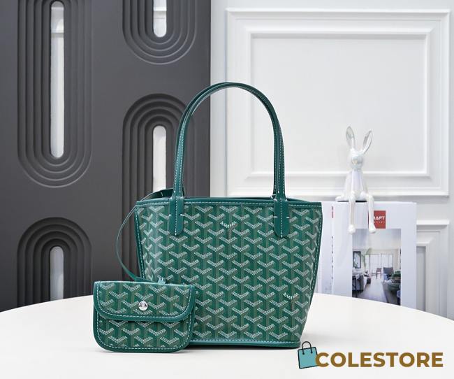 	 Colestore Goyard Anjou Mini Bag Green 19.5x9x19.5cm - 1