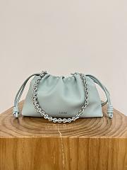 Colestore Loewe Medium Flamenco Purse in Mellow Nappa Lambskin Blue 30x20x10.5cm - 1