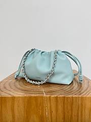Colestore Loewe Medium Flamenco Purse in Mellow Nappa Lambskin Blue 30x20x10.5cm - 3