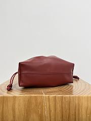 	 Colestore Loewe Medium Flamenco Purse in Mellow Nappa Lambskin Red 30x20x10.5cm - 6