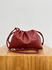 	 Colestore Loewe Medium Flamenco Purse in Mellow Nappa Lambskin Red 30x20x10.5cm - 5