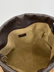 	 Colestore Loewe Medium Flamenco Purse in Mellow Nappa Lambskin Brown 30x20x10.5cm - 4