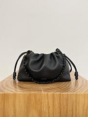 	 Colestore Loewe Medium Flamenco Purse in Mellow Nappa Lambskin Black 30x20x10.5cm - 1