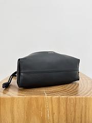 	 Colestore Loewe Medium Flamenco Purse in Mellow Nappa Lambskin Black 30x20x10.5cm - 2