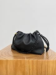 	 Colestore Loewe Medium Flamenco Purse in Mellow Nappa Lambskin Black 30x20x10.5cm - 3