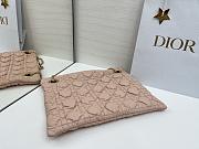 Colestore Dior Cannage Quilted Tote in Soft Pink Leather 38x28.5cm - 5