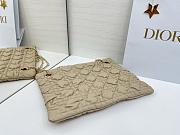 Colestore Dior Cannage Quilted Tote in Beige Leather 38x28.5cm - 2
