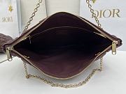 Colestore Dior Cannage Quilted Tote in Burgundy Leather 38x28.5cm - 6