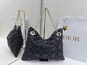 Colestore Dior Cannage Quilted Tote in Black Leather 38x28.5cm - 3
