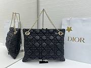 Colestore Dior Cannage Quilted Tote in Black Leather 38x28.5cm - 2