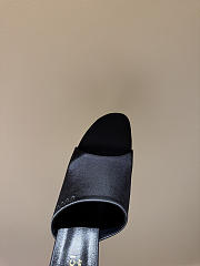 Colestore Gucci Women's Slide Sandal Black Satin - 4