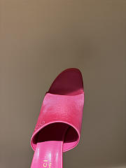 Colestore Gucci Women's Slide Sandal Fuchsia Satin - 4