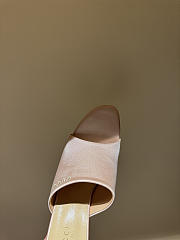 Colestore Gucci Women's Slide Sandal Pink Satin - 4
