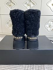 Colestore Chanel Short Boots Shearling Lambskin, Calfskin, Lambskin & Patent Calfskin Black - 5