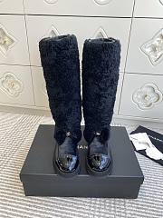 Colestore Chanel High Boots Shearling Lambskin, Calfskin, Lambskin & Patent Calfskin Black - 1