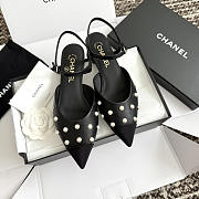 Colestore Chanel Mary Janes Lambskin & Imitation Pearls Black - 1