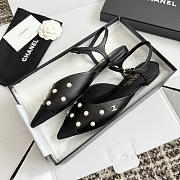 Colestore Chanel Mary Janes Lambskin & Imitation Pearls Black - 3