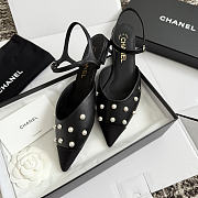 Colestore Chanel Mary Janes Lambskin & Imitation Pearls Black - 4
