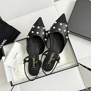 Colestore Chanel Mary Janes Lambskin & Imitation Pearls Black - 2