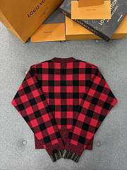 Colestore Louis Vuitton Graphic Check Knit Cardigan - 4
