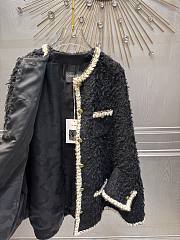 Colestore Chanel Cape Wool Tweed  Black & Ecru - 5
