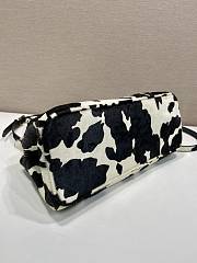 Colestore Prada Galleria Medium Printed Leather Bag White/Black 30x14x10.5cm - 3