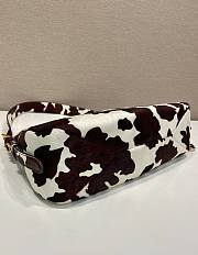 Colestore Prada White/dark Brown Prada Aimèe Medium Printed Leather Shoulder Bag 31x18x10cm - 5