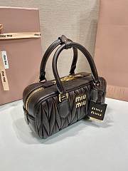 Colestore Miu Miu Arcadie Matelassé Nappa Leather bag Coffee 22x10.5x7.5cm - 2