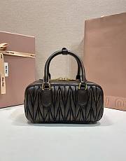 Colestore Miu Miu Arcadie Matelassé Nappa Leather bag Coffee 22x10.5x7.5cm - 3