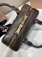 Colestore Miu Miu Arcadie Matelassé Nappa Leather bag Coffee 22x10.5x7.5cm - 5
