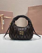 Colestore Miu Miu Wander Matelassé Nappa Leather Bag Coffee 20x17x6cm - 1
