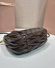 Colestore Miu Miu Wander Matelassé Nappa Leather Bag Coffee 20x17x6cm - 5