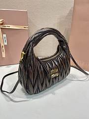 Colestore Miu Miu Wander Matelassé Nappa Leather Bag Coffee 20x17x6cm - 2