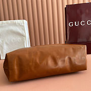Colestore Gucci Giglio Large Tote Bag in Dark Brown Leather 60×47×16cm - 4