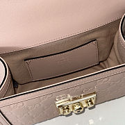 Colestore Gucci Padlock Small Top Handle Bag in Pink Beige GG leather 20x13x8cm - 2