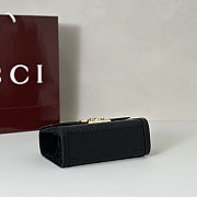 	 Colestore Gucci Padlock Small Top Handle Bag in Black GG leather 20x13x8cm - 6