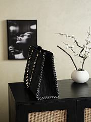 Colestore Chanel Denim Embroidered Night Flight Tote 30x40cm - 6