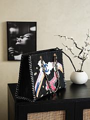 Colestore Chanel Denim Embroidered Night Flight Tote 30x40cm - 5