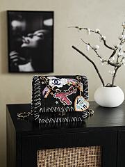 Colestore Chanel Black Denim 2.55 Night Flight Mademoiselle Flap bag 21x17x6cm - 1