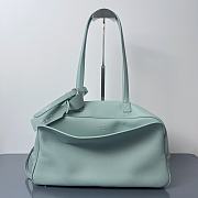 Colestore Balenciaga Carrie Bowling Leather Shoulder bag in Mineral Green 36x16x18.7cm - 1
