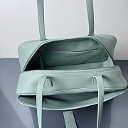 Colestore Balenciaga Carrie Bowling Leather Shoulder bag in Mineral Green 36x16x18.7cm - 2