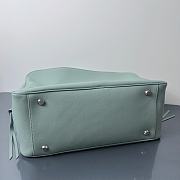 Colestore Balenciaga Carrie Bowling Leather Shoulder bag in Mineral Green 36x16x18.7cm - 4