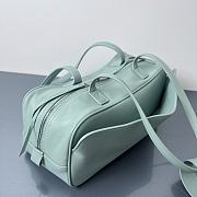 Colestore Balenciaga Carrie Bowling Small Leather Shoulder bag in Mineral Green 31x12x12cm - 4